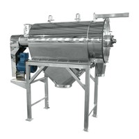 Tamis à flux d'air horizontal linéaire en acier inoxydable, moteur sans poussière, tamisage de poudre de haute précision, équipement de séparation, farine alimentaire