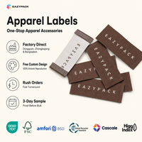 Étiquettes personnalisées en gros format lettre, étiquettes marron à fond brun, ensembles d'étiquettes tissées à lettre unique pour accessoires vestimentaires