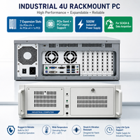 PC industriel en rack 19'' 4U ATX Q670E avec emplacements d'extension PCI PCIe, processeur de 12e à 14e génération, Windows 10/11 Pro pour l'acquisition de données SCADA