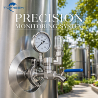 Cuve de fermentation de bière Tonsen 10HL à double enveloppe 1000L en acier inoxydable Unitank conique pour brasserie artisanale et bar