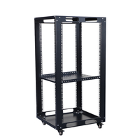 Rak Open-frame 19 inci Heavy Duty 2-Post 16U 18U 32U 37U 42U untuk Menyimpan Server, Jaringan, dan Perangkat Telekomunikasi Anda