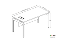 Bureau d'ordinateur moderne minimaliste de 120 cm Meuble secrétaire blanc avec design convertible Concept moderne en bois
