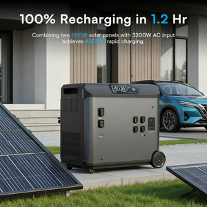 OUKITEL เครื่องกำเนิดไฟฟ้าพลังงานแสงอาทิตย์ 5000W 19KWh 120V/240V แบบพกพา รองรับการขยายกำลังไฟฟ้า - Product Image 2