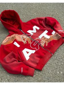 Tùy chỉnh <span class=keywords><strong>Puff</strong></span> in hoodie Drop Shoulder Rhinestone hoodie <span class=keywords><strong>Puff</strong></span> in ấn Rhinestone logo đầy đủ Zip Up Heavyweight cổ điển Hoodie - Product Image 5