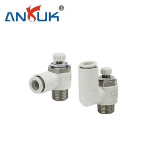Bộ điều khiển tốc độ SMC as3201f 1 4 van điều chỉnh tốc độ khí nén cho Ống điều chỉnh lưu lượng xi lanh 8mm - Product Image 1