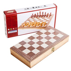 Set di <span class=keywords><strong>scacchi</strong></span> per Backgammon <span class=keywords><strong>3</strong></span> <span class=keywords><strong>in</strong></span> 1 Set di giochi per tavole pieghevoli portatili <span class=keywords><strong>in</strong></span> legno Puzzle Set per sviluppare intelligenza - Product Image 3
