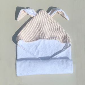 Asciugamano da Bagno per Bambini con Cappuccio in Spugna di Bambù e Cotone di Alta Qualità, Morbido <span class=keywords><strong>Accappatoio</strong></span> con Orecchie da Coniglio per Spiaggia - Product Image 5
