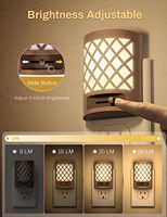 Veilleuse ZHILAI1W Mini Moderne à Intensité Réglable avec Capteur de Lumière, Éclairage Crépusculaire pour Chambre et Salle de Bain