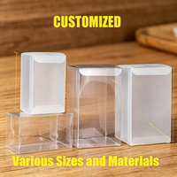 Boîte d'emballage en plastique transparent sur mesure, en matériaux mixtes, pliable, à assembler soi-même, pour figurine de personnage en vinyle