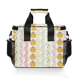 Customs Hawaii Printed Lunch Bag Portable Large Insulated Tote Bag Leakproof Soft Sided Portable Thermal Cooler Bag - Product Image 2