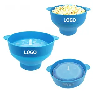 Custom Logo Draagbare Silicone Inklapbare Magnetron Popcorn Popper Hot Air Siliconen Popcorn Makers