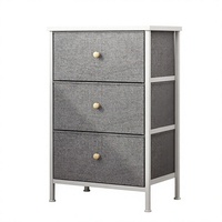 Commode industrielle à cinq tiroirs pour e-commerce transfrontalier eBay, en panneau de particules, rangement superposé, pieds robustes, origine Chine, chambre à coucher