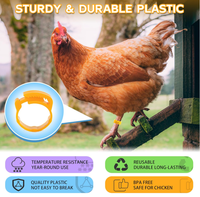 Bagues de pied pour oiseaux en ABS de 8 mm, colorées, durables, écologiques, réutilisables, fournitures d'identification pour pigeons voyageurs, vente en gros d'usine