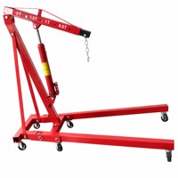 Pont élévateur hydraulique pliable à 6 roues, certifié CE, à cadre en acier robuste de 2 tonnes pour garage de réparation automobile