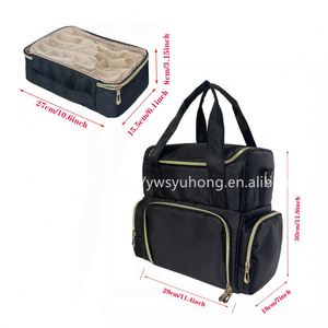 Sac à Ongles Noir Imperméable BSCI Factory Factory, Sacs pour Manucuriste, Trousse de Maquillage, Nouveauté 2023, Grande Capacité pour Vernis à Ongles - Product Image 3
