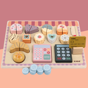 <strong>Wooden</strong> Children's Restaurant Role Playing <strong>Toys</strong> Educational <strong>Wooden</strong> Kitchen Cutting Play Pretend <strong>Food</strong> Set <strong>Toys</strong> for Kids - Product Image 3