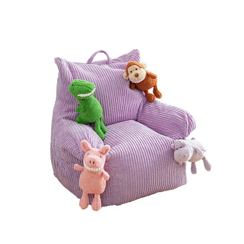 क्रिएटिव किड बीन बैग कुर्सी सोफा आरामदायक मखमली बालकनी सिंगल सोफा बेडरूम हटाने योग्य आलसी सोफा