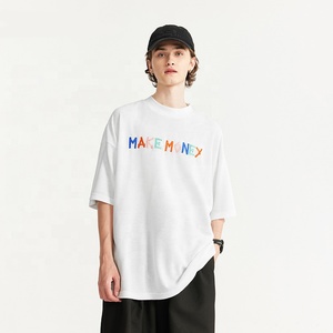 Magliette gonfiabili in tessuto di lana con ricamo in cotone personalizzato t-Shirt con logo - Product Image 4