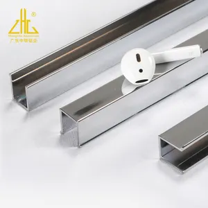 Fábrica venda direta chuveiro gabinete alumínio enquadramento anodizado pó revestido perfis de alumínio galvanizado