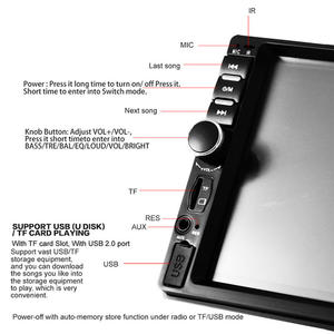 <span class=keywords><strong>Autoradio</strong></span> double <span class=keywords><strong>DIN</strong></span>, <span class=keywords><strong>autoradio</strong></span>, lecteur MP5 de voiture, <span class=keywords><strong>2</strong></span> <span class=keywords><strong>DIN</strong></span>, écran tactile 7 pouces, BT, USB, FM, AUX, SD, <span class=keywords><strong>caméra</strong></span> de <span class=keywords><strong>recul</strong></span> - Product Image 4