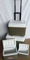 Livraison Rapide - Lot de 4 Glacières Rectangulaires Géantes pour Aliments (4L, 8L, 20L, 41L) - Boîte Isotherme pour la Conservation de la Fraîcheur