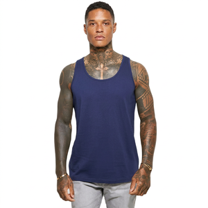 Chaleco Básico para Hombre, Algodón, Liso, de Alta Calidad, con Logotipo Personalizado, Camiseta sin Mangas de Lujo para Verano - Product Image 1