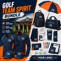Kit de Regalo para Eventos Clásicos de Golf con Botella de Agua, Gorra de Polo, Paraguas, Toalla y Accesorios de Golf con Marca Personalizada