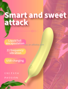 SacKnove New Adults Voll flüssiges Silikon Bananen vibrator 21 Frequenz Aufregende Vibration Vagina Sexspielzeug für Frauen - Product Image 2