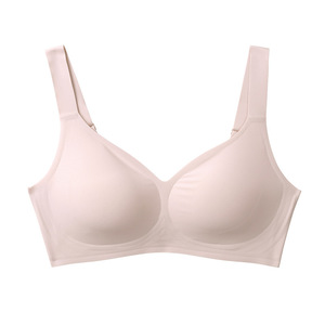 Women's Wireless Comfortable Full Everyday Seamless Knitted Breathable Tshirt <strong>Bra</strong> 2506 <strong>No</strong> Underwire Push-up Thin Logo Cup - Product Image 5