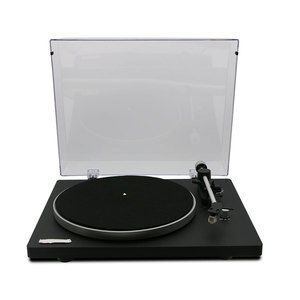 Tourne-disques vinyle stéréo avec amplificateur RIAA intégré, nostalgique en bois, avec fonction d'enregistrement/Bluetooth - Product Image 2