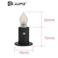 Lampe de présentation verticale mini globe blanc 2,8W, contrôle tactile, sans fil Type-C, forme boule givrée, pour vitrine et décoration