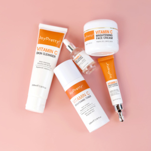 Ensemble coréen de soins de la peau à la vitamine C, raffermissant, hydratant, blanchissant, élimination des taches foncées, crème pour le visage, pour les peaux foncées - Product Image 1