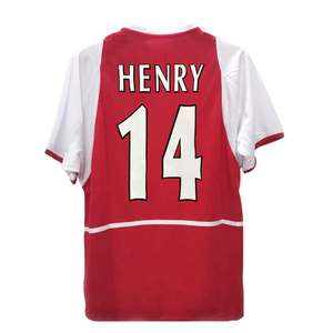 Summer Soccer Wear Retro HENRY 2001/02 Manchester Home Jersey Short Sleeve Uniform for European Club Competitions Featuring - Product Image 1