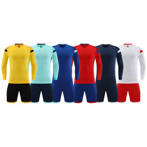 Seragam Lengan Panjang Jersey Sepak Bola Pria Pakaian Olahraga yang Dapat Dipersonalisasi Set Jersey Kosong - Product Image 1