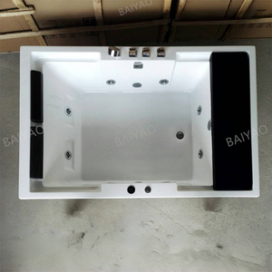 Hot bán 2 người được xây dựng trong bồn tắm jacozy nhúng bồn tắm thả trong Acrylic bồn tắm nước nóng Whirlpool Hydro massage jacuzzier - Product Image 5