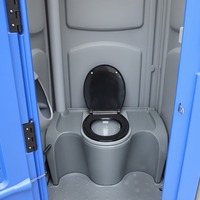 Toilettes portables en HDPE de haute qualité, résistantes à la corrosion, pour extérieur, toilettes mobiles faciles à nettoyer, pour salle de bain publique temporaire