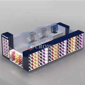 Blue Whale <strong>Store</strong> Design Cotton Garment Kiosk Fixture showcase Garment Kiosk <strong>Layette</strong> Cabinet OEM - Product Image 3