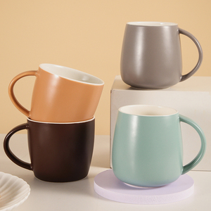 Taza <span class=keywords><strong>de</strong></span> Café <span class=keywords><strong>de</strong></span> Cerámica Europea Simple al por Mayor, Taza <span class=keywords><strong>de</strong></span> Café <span class=keywords><strong>de</strong></span> Cerámica Personalizada <span class=keywords><strong>de</strong></span> Boca Ancha y Gran Capacidad con Asa - Product Image 6