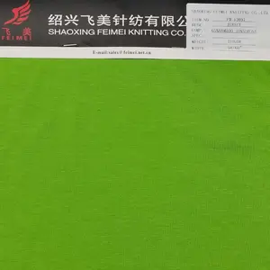 Amostra grátis fábrica diretamente sólida camisa malha bambu sorona tecido para camiseta