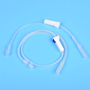 Raccord de connexion externe pour sac de drainage, extension de tube de drainage médical en spirale avec valve à trois voies - Product Image 1