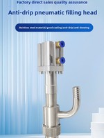 Tête de remplissage anti-goutte en acier inoxydable 304, bec verseur de remplissage, accessoire de machine de remplissage, fabriqué en Chine