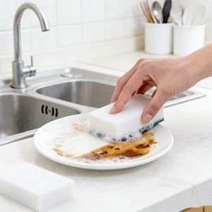 Groothandel Nieuw Ontwerp OEM Magic Eraser Melamine Reinigingsspons Nano Reinigingsspons Melamine Spons - Product Image 4