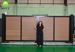 Puertas batientes de entrada Diseño de puerta principal Puertas de aluminio batientes dobles con recubrimiento en polvo Puertas de Villa de privacidad - Product Image 2