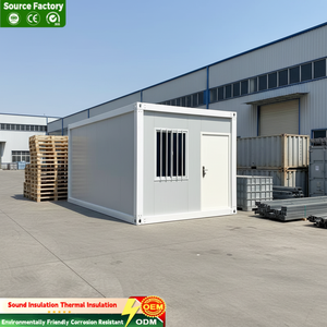 Rumah Kontainer Struktur Baja Tahan Air Casas Prefabricadas Rumah Kontainer 2 Kamar Tidur yang Dapat Dilepas untuk Penggunaan Sementara - Product Image 1