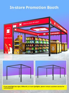 Stand d'<span class=keywords><strong>exposition</strong></span> de magasin éphémère, vente spéciale en centre commercial, montage rapide, structure en treillis, conception de magasin d'<span class=keywords><strong>exposition</strong></span> temporaire, installation, cadre métallique lumineux - Product Image 3