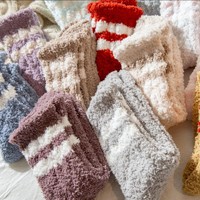 2020 nouveau chaud confortable thermique floue éponge chaussettes hiver moelleux femmes chaussettes