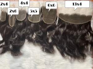 Chiusura in Pizzo Trasparente 4x4 5x5HD, Capelli Vergini Brasiliani di Alta Qualità, 100% Capelli Umani, Toupet con Attaccatura Naturale - Product Image 3