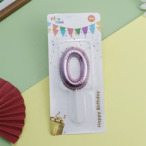 カラフルなバルーン番号キャンドル誕生日キャンドルケーキキャンドルデコレーション0-9 - Product Image 5