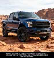 S3-00033 18-24 Llantas de Aluminio Forjado Personalizadas con Acabado Negro Brillante, Borde Mecanizado, Diseño Deep Dish, Estándar DOT para F150 Raptor