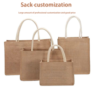 Customized Logo <b>Hemp</b> Bag Shopping Gift Advertising Linen Tote Bag Fashion Environmental Protection Cotton and Linen Tote Bag - Product Image 4
